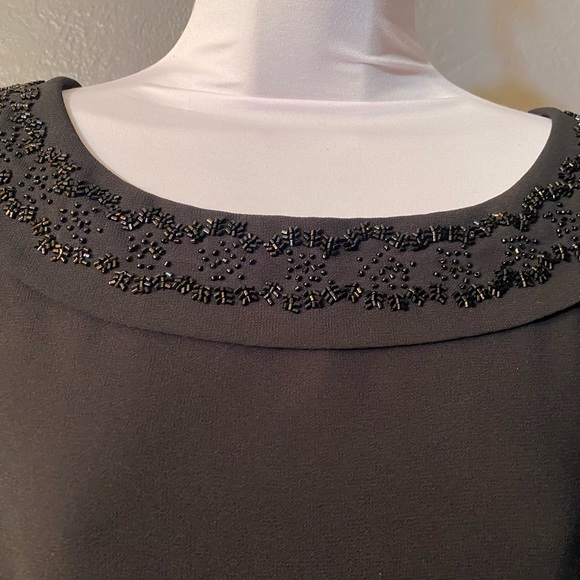 Vintage APPRAISAL Black Beaded Top - Picture 14 of 16